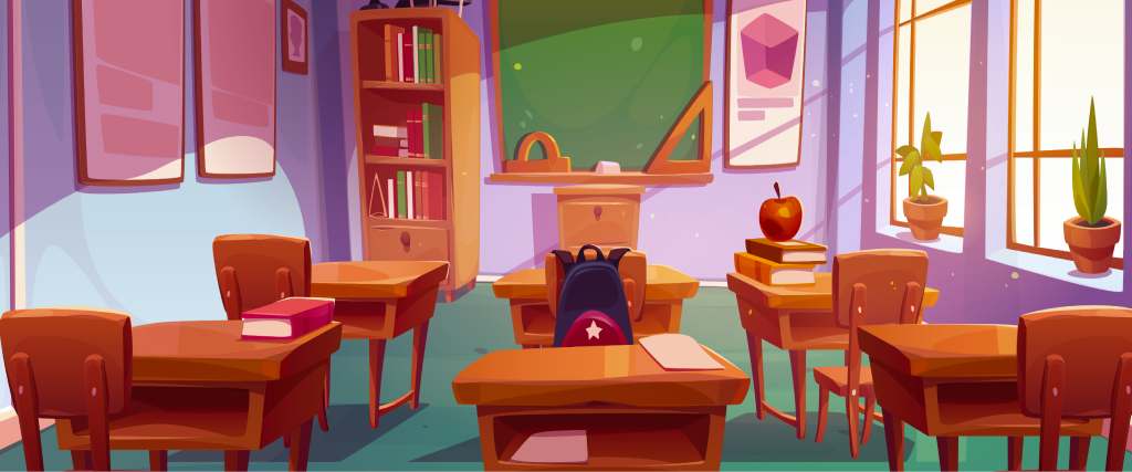 Sala de aula ilustrada